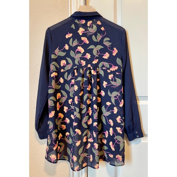SOLD 🚫 Anthropologie Maeve Sheer Long Sleeves Blouse - Picture 10 of 10